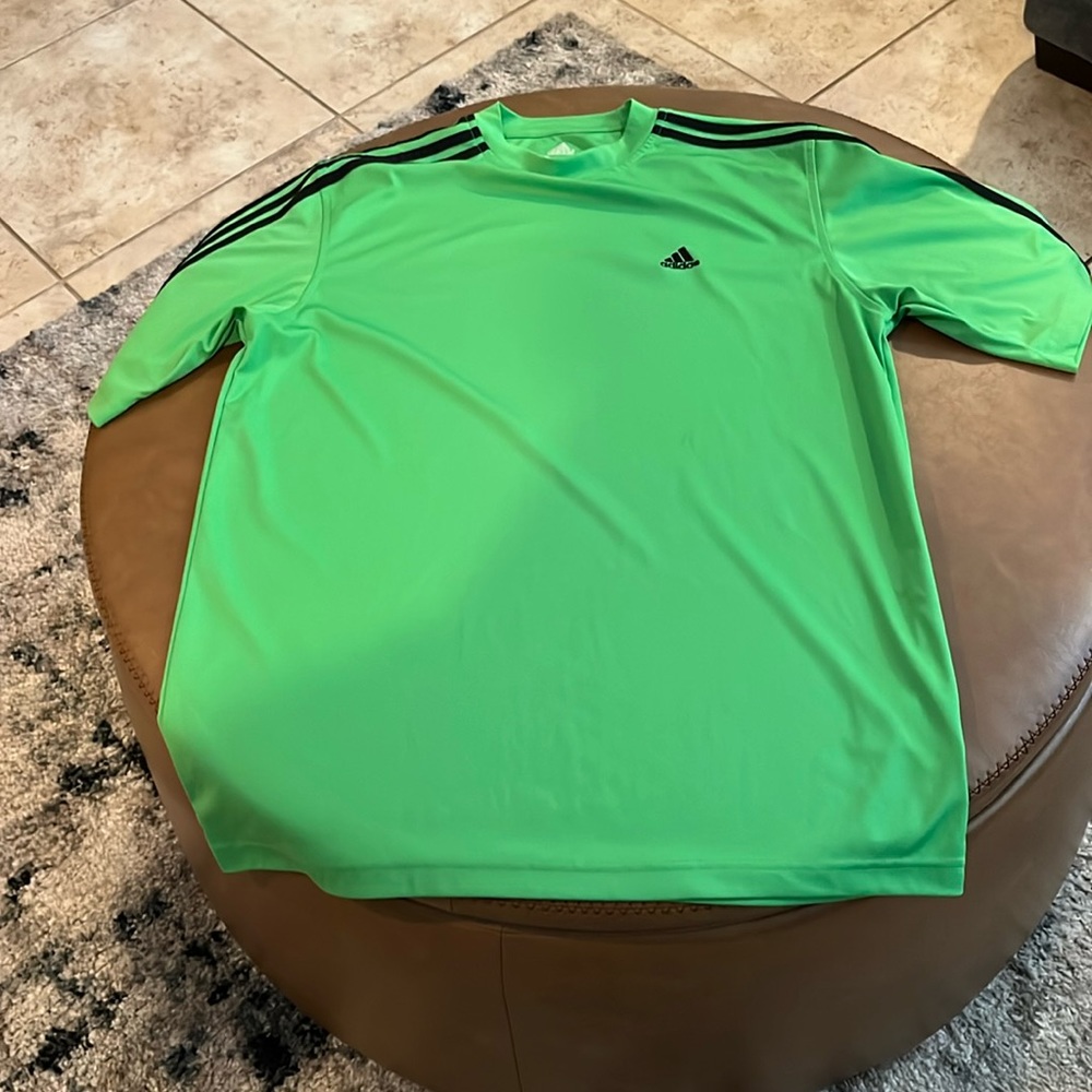 Adidas tee neon green.